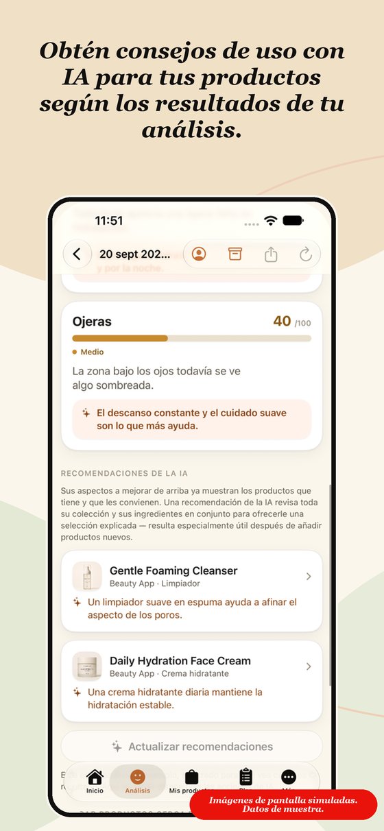 Beauty App by HG - Consejos de uso con IA