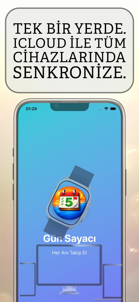 Gün Sayacı - iCloud senkronizasyonu