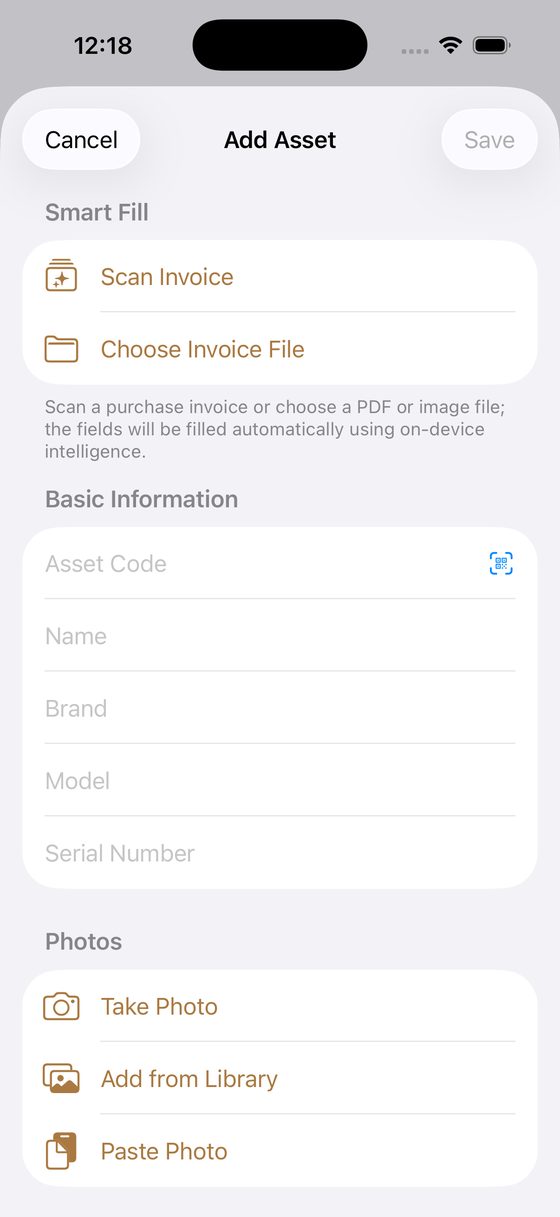 HG Asset Manager - Add asset with Smart Fill