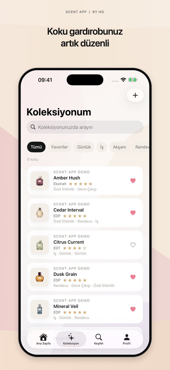 Scent App by HG - Koku koleksiyonunuz