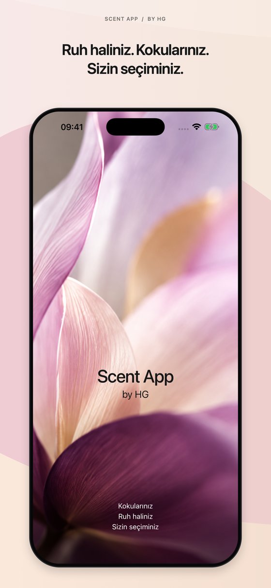 Scent App by HG - Tanıtım ekranı