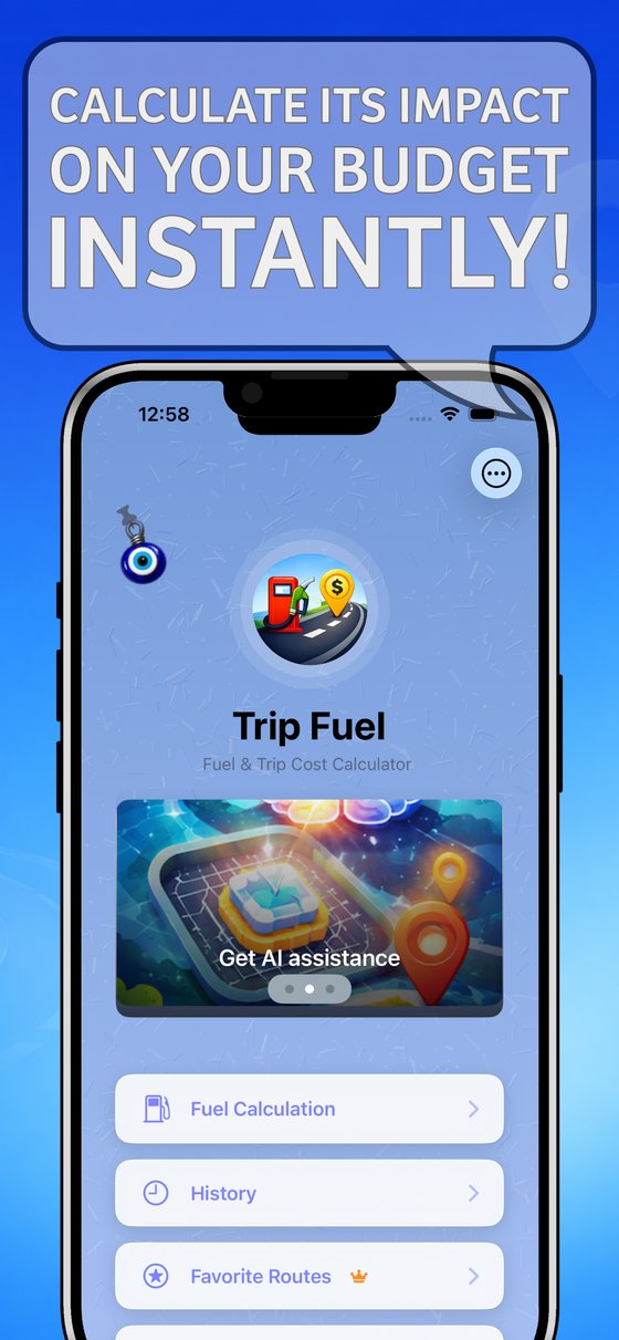 Trip Fuel - Willkommensbildschirm