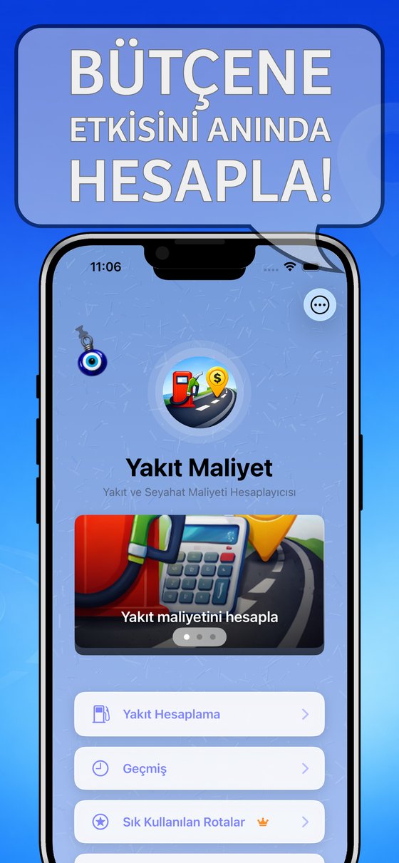Yakıt Maliyet - Tanıtım ve ana ekran