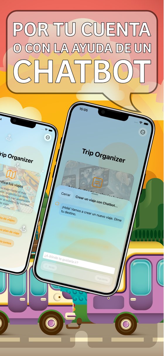 Trip Organizer - Lista de viajes y creación con chatbot
