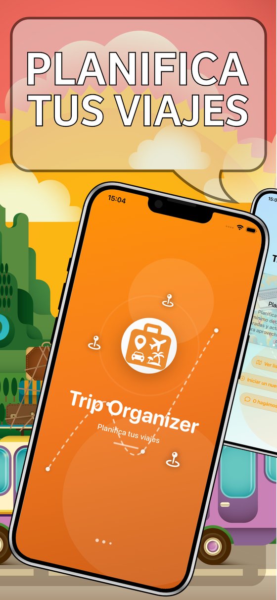 Trip Organizer - Pantalla de bienvenida