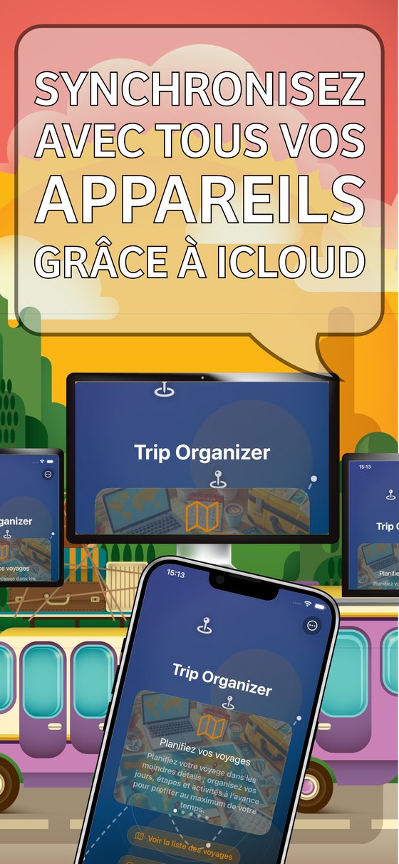 Trip Organizer - Synchronisation entre appareils avec iCloud