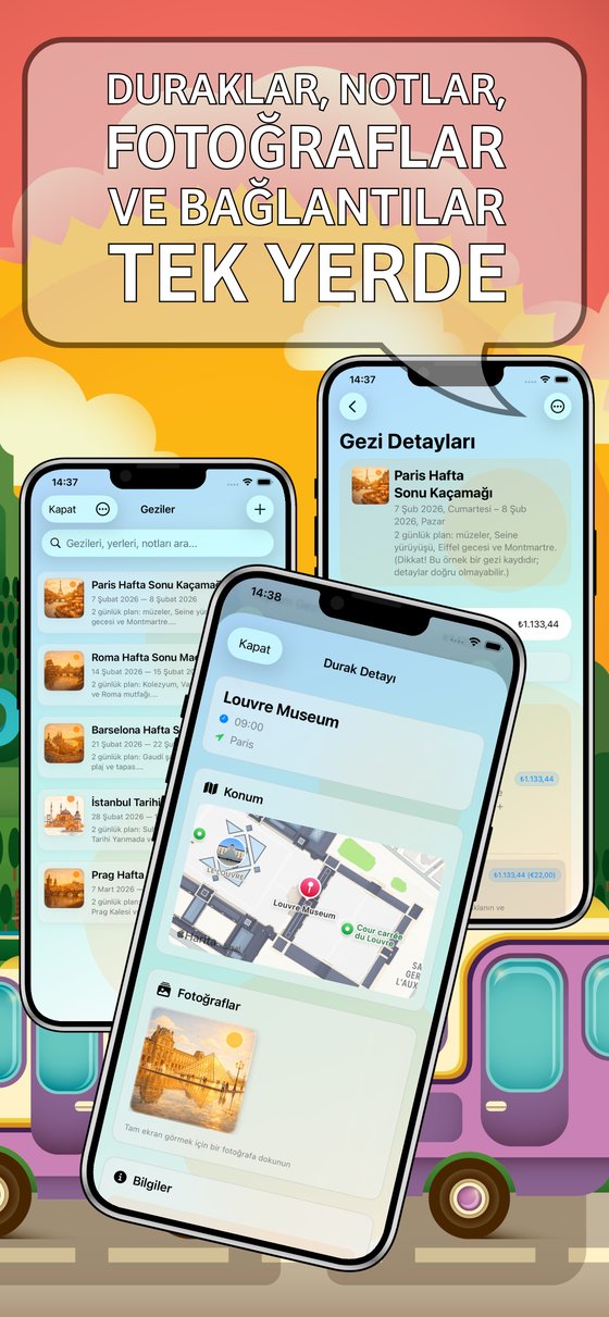 Trip Organizer - Gezi ve durak detayları