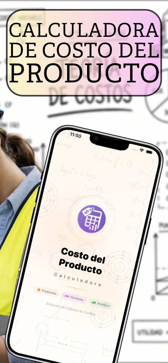 Calculadora de Costo del Producto - Pantalla de bienvenida
