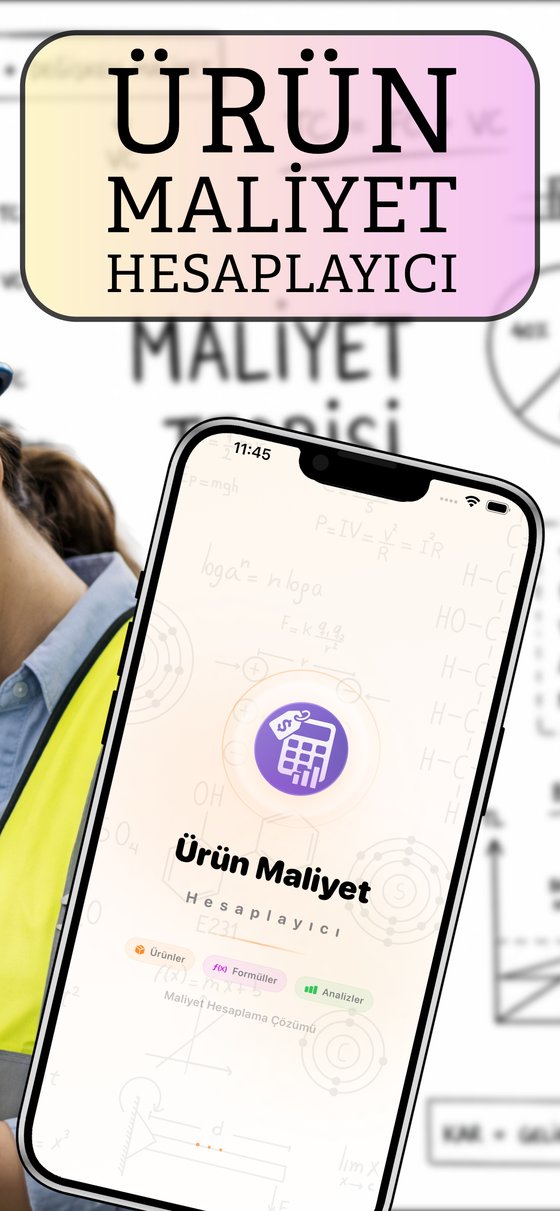 Ürün Maliyet Hesaplayıcı - Tanıtım ekranı