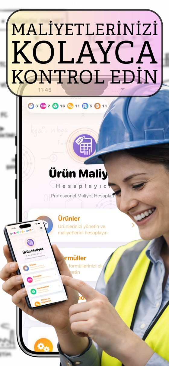 Ürün Maliyet - Ürünler, formüller ve hammaddeler